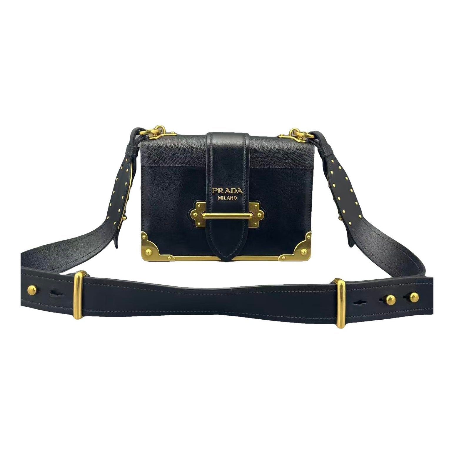 Cahier leather crossbody bag