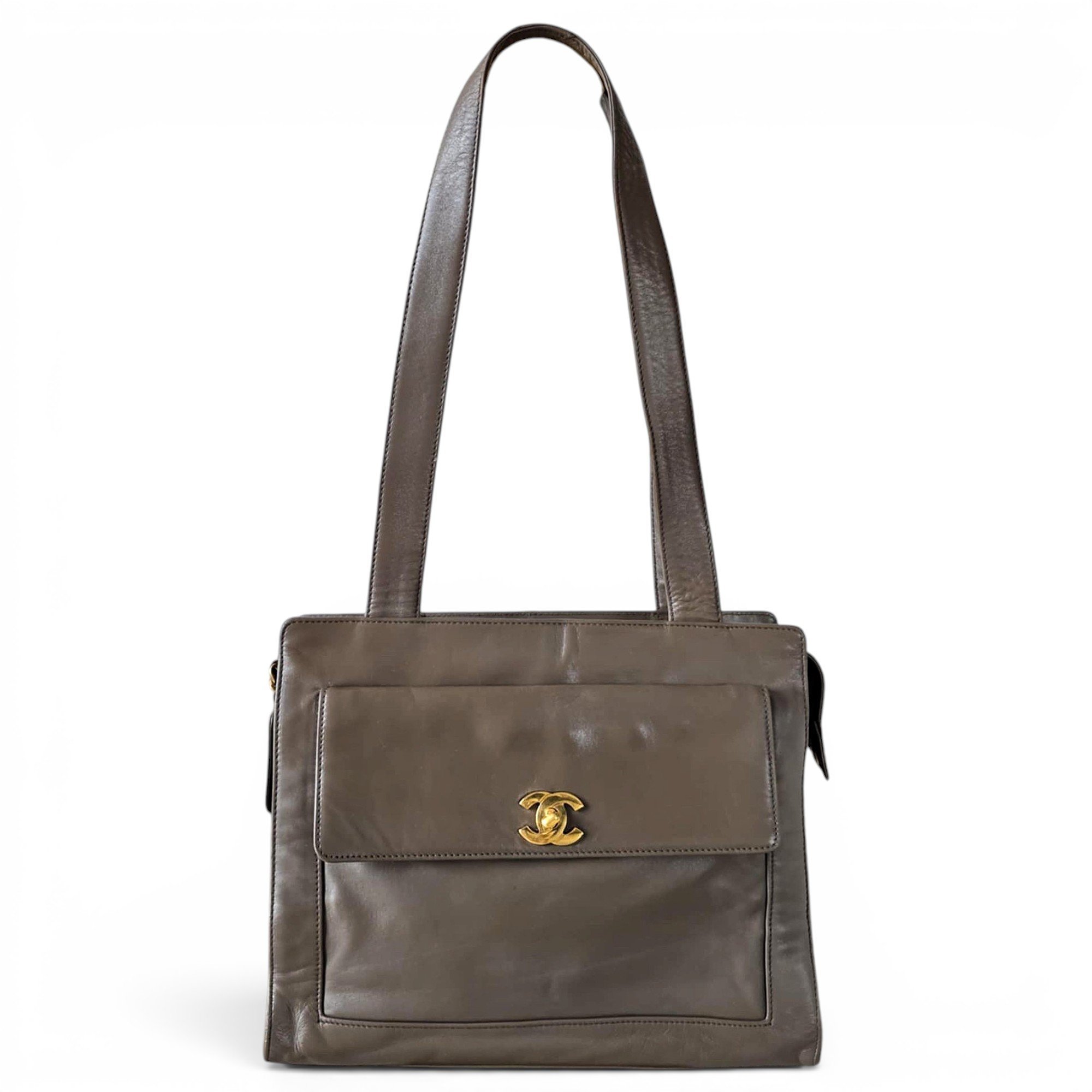 Leather tote
