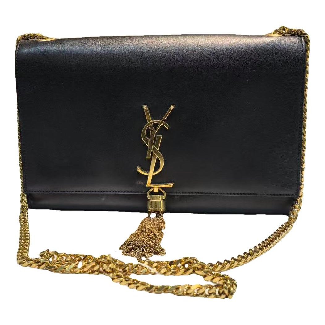 Pompom Kate leather handbag