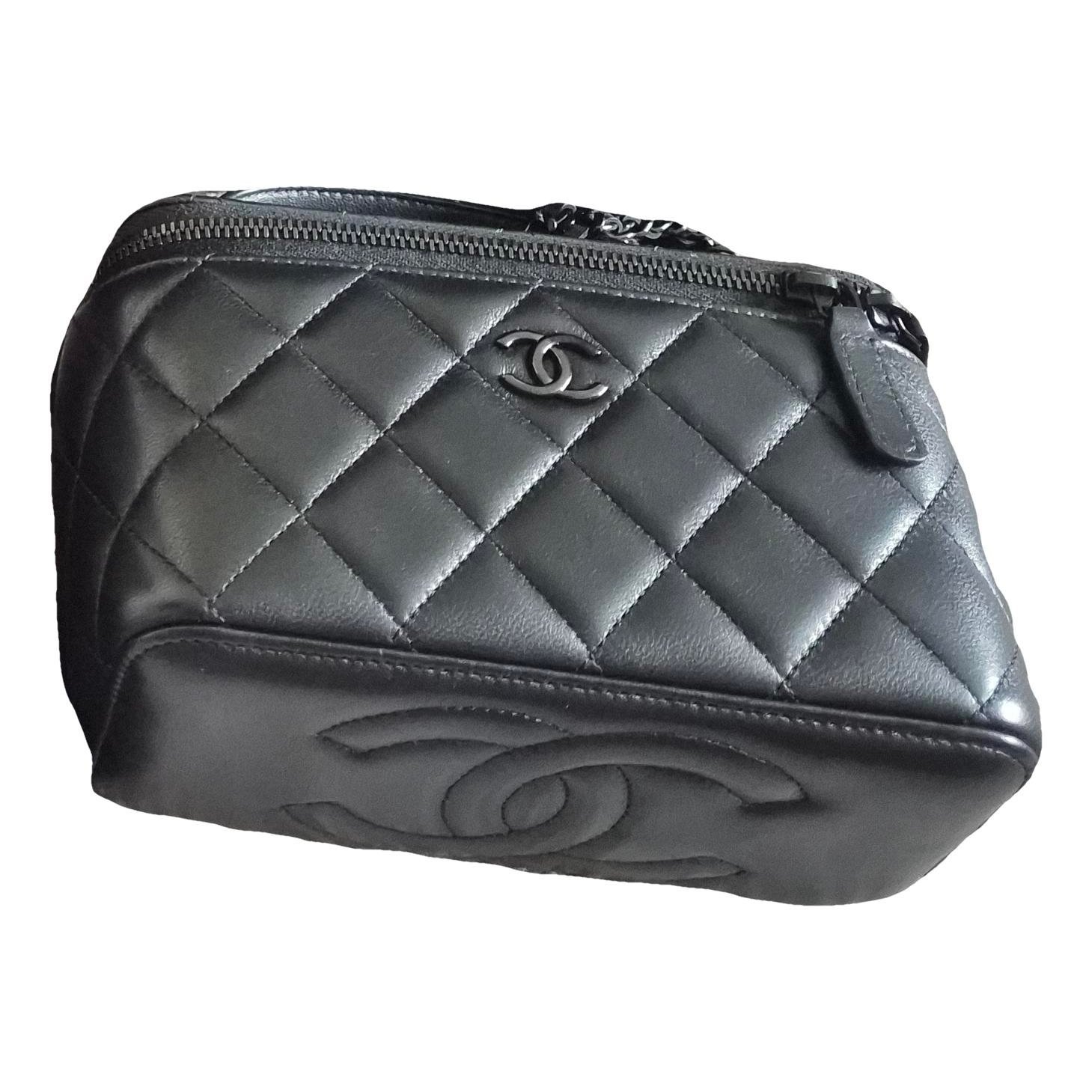 Vanity leather handbag