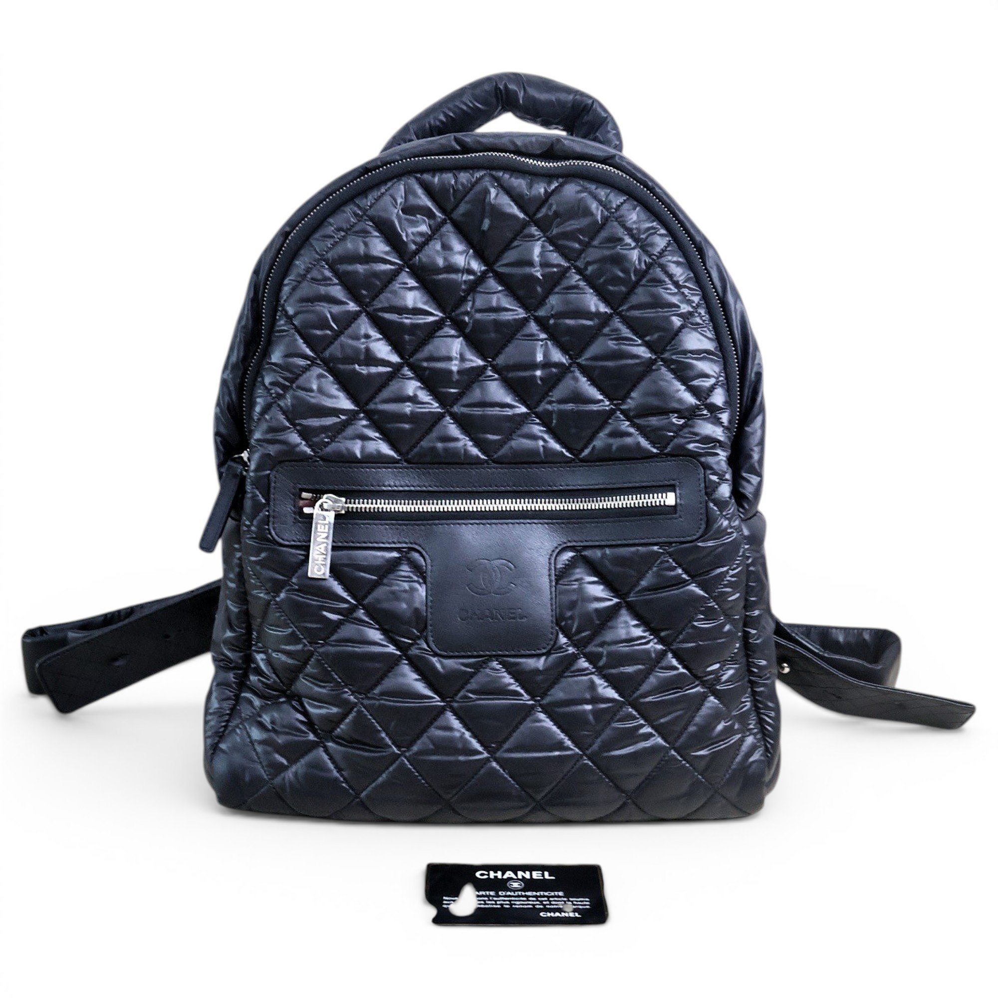 Cocoon leather backpack