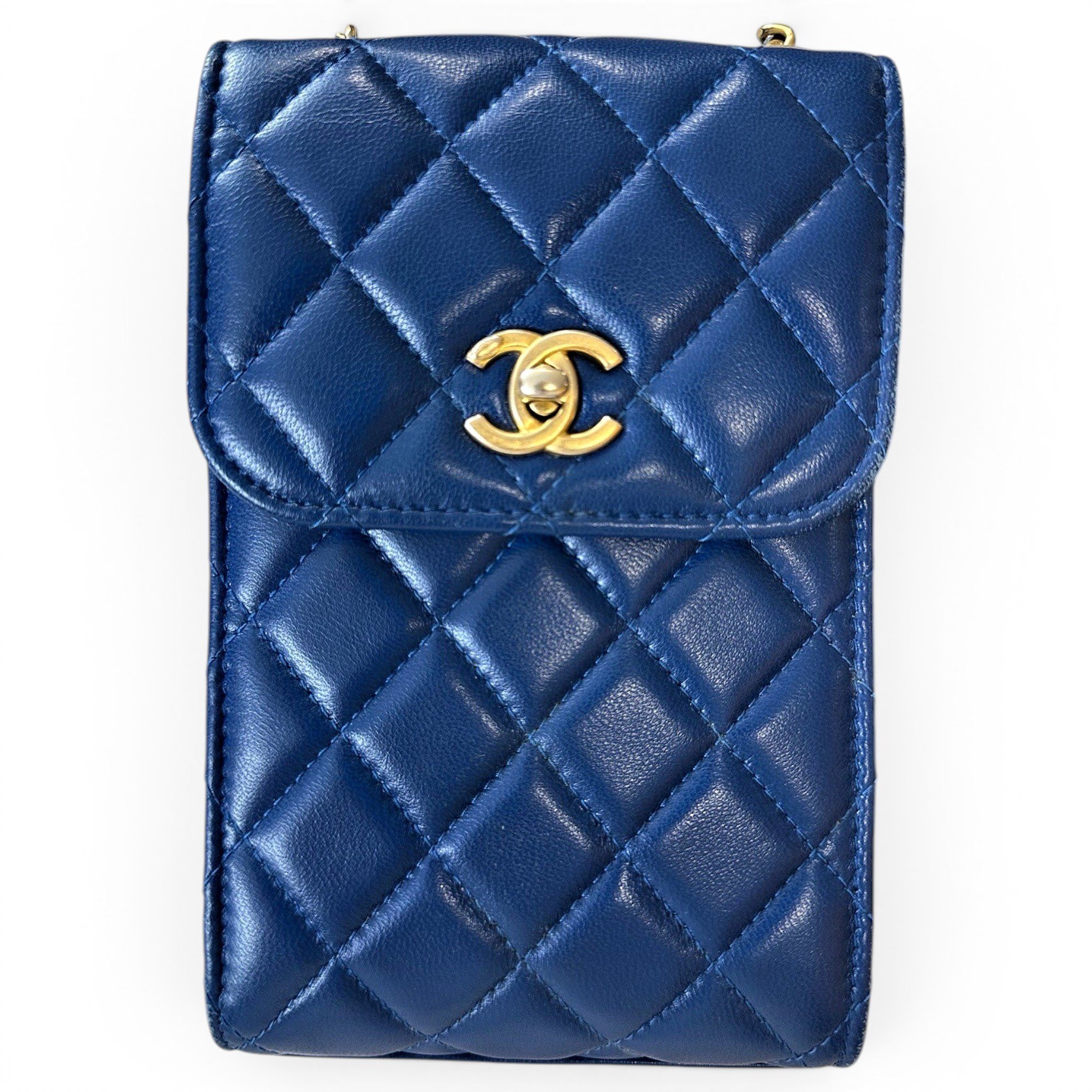 Trendy CC leather handbag