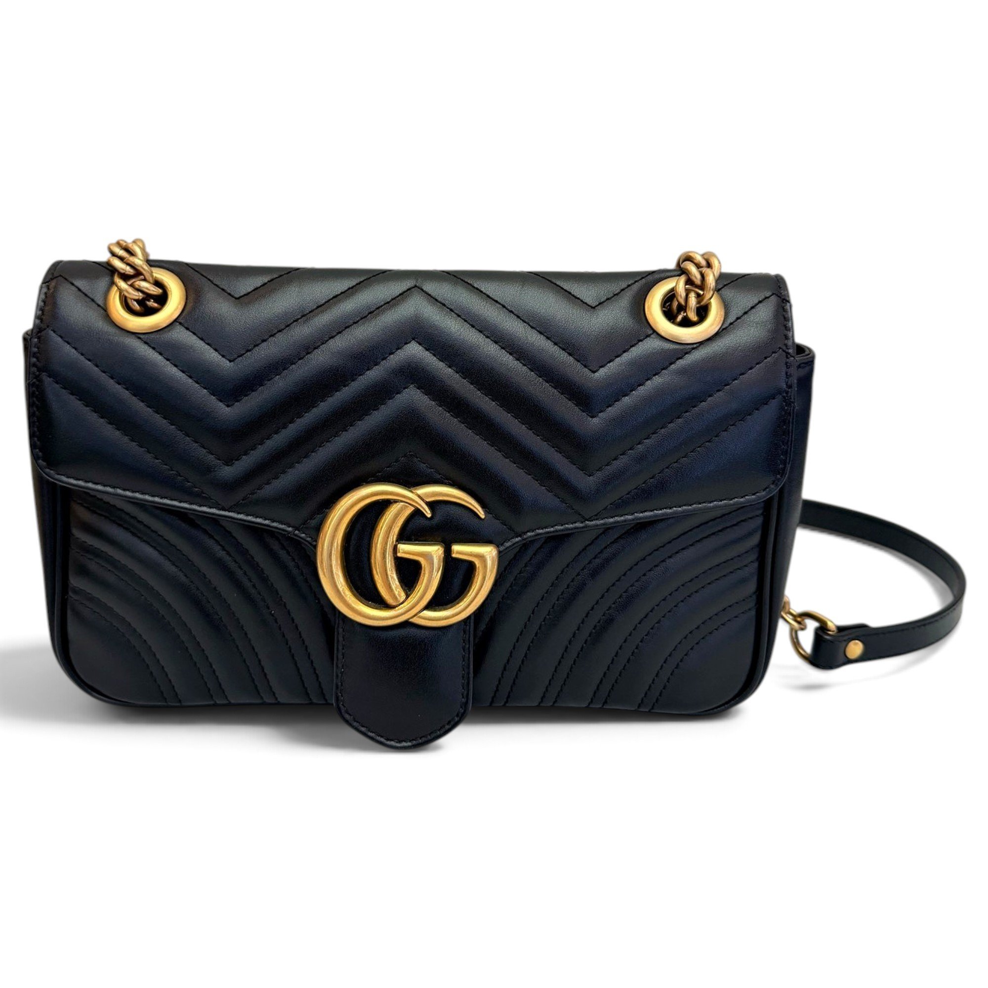 GG Marmont Flap leather handbag