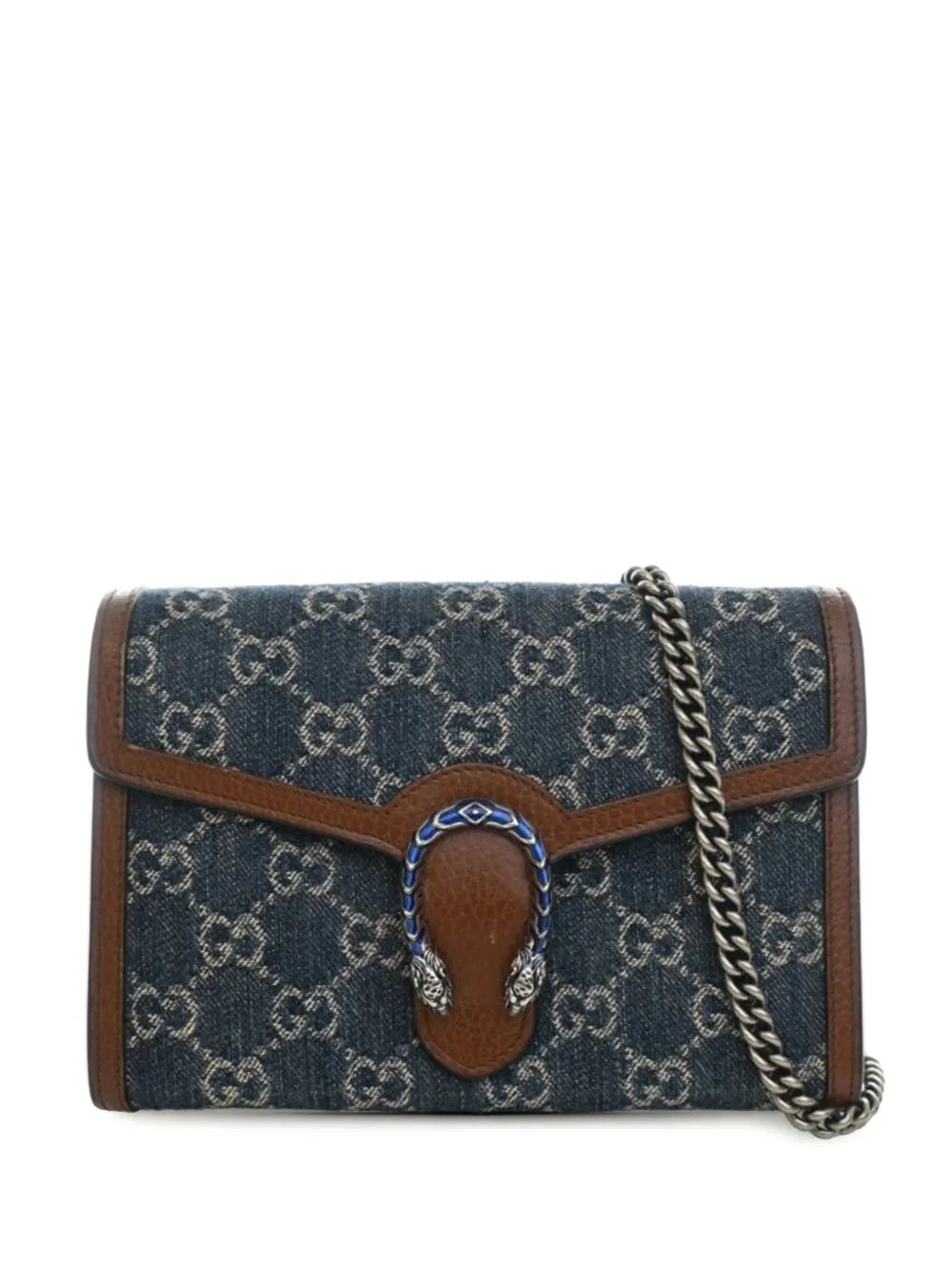 2000-2015 GG Denim Dionysus Wallet on Chain crossbody bag