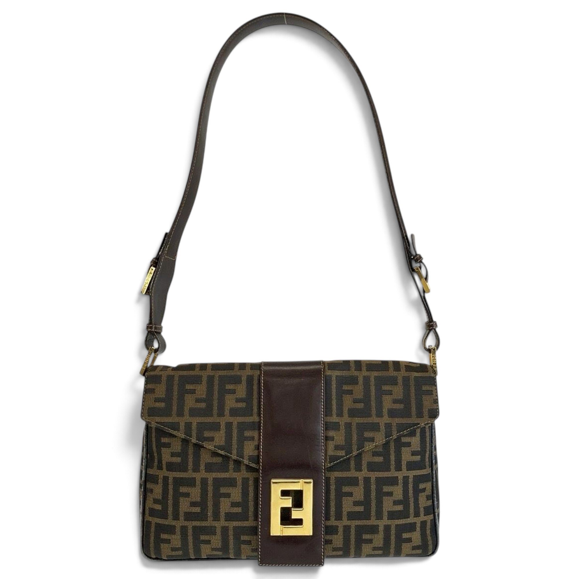 Pocket leather handbag