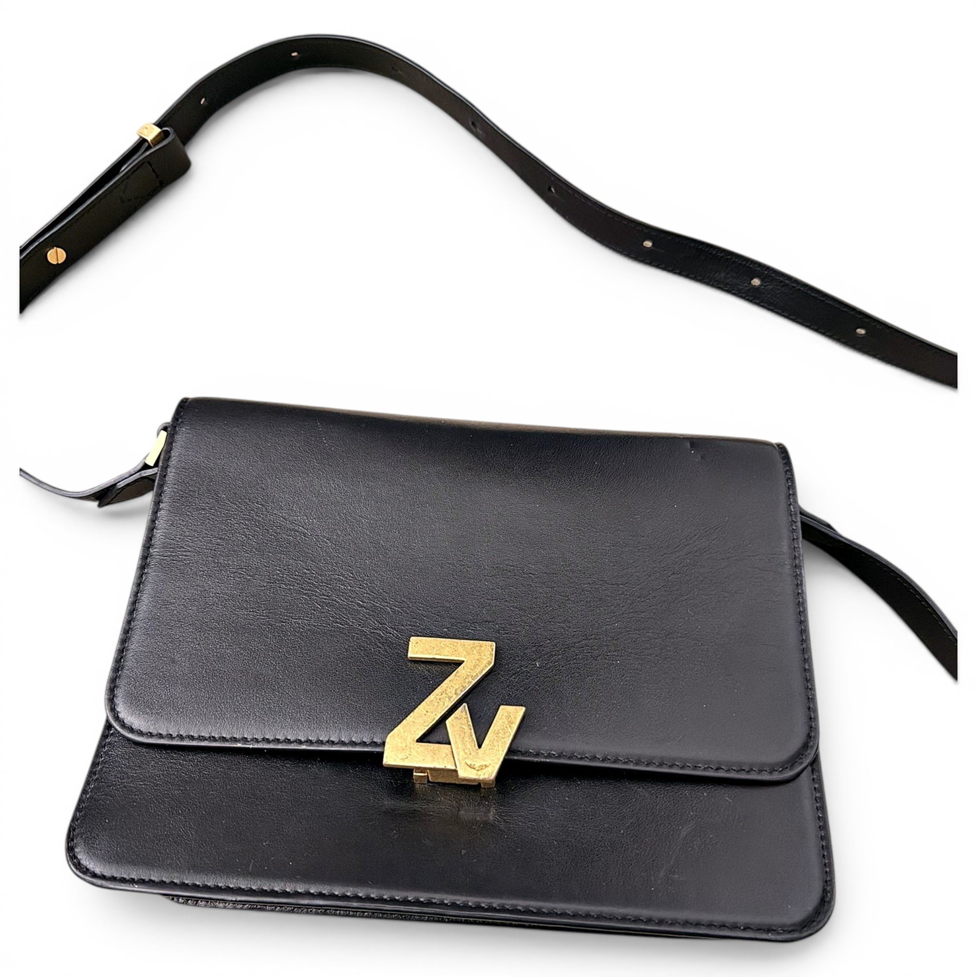Leather crossbody bag
