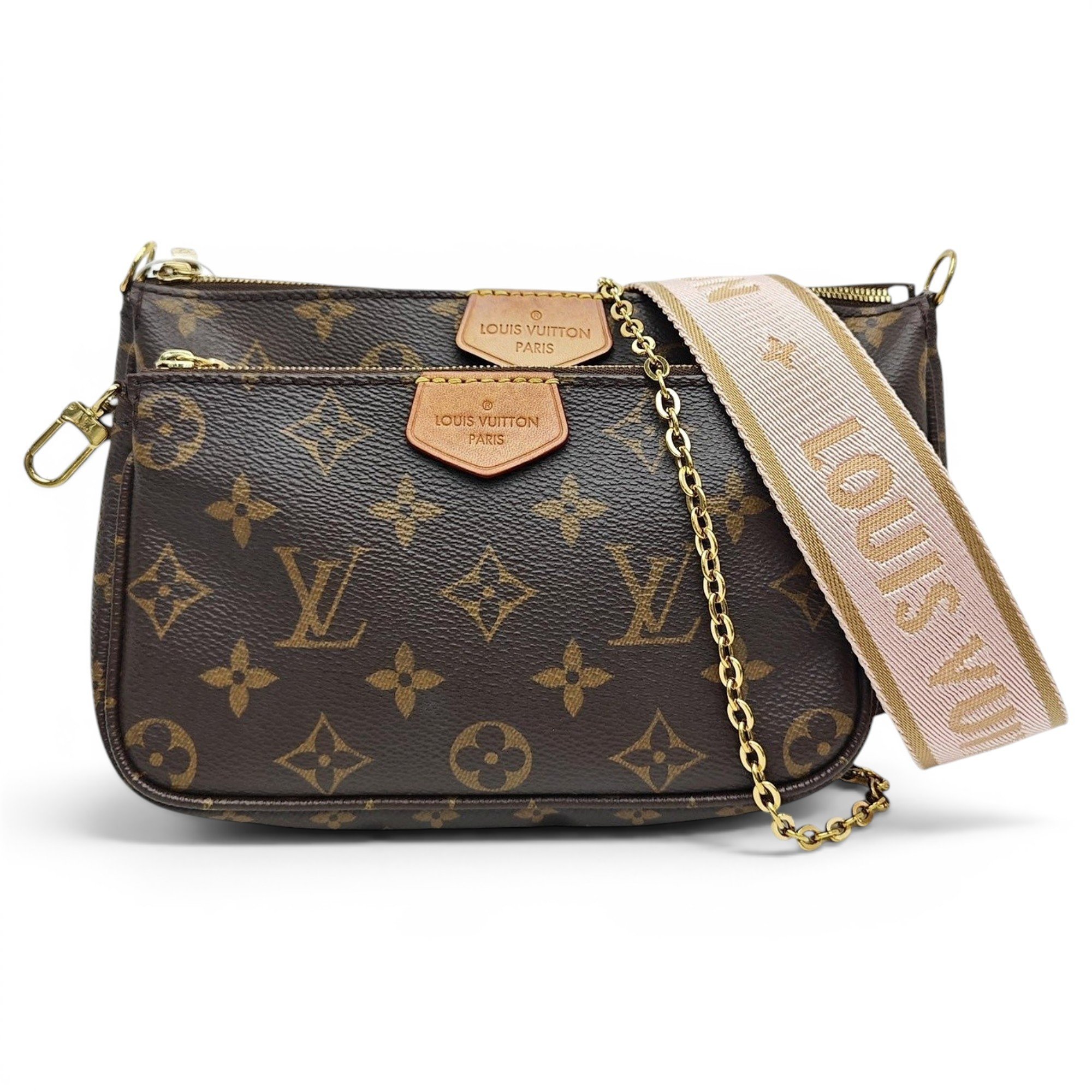 Maxi Multi Pochette Accessoires leather handbag