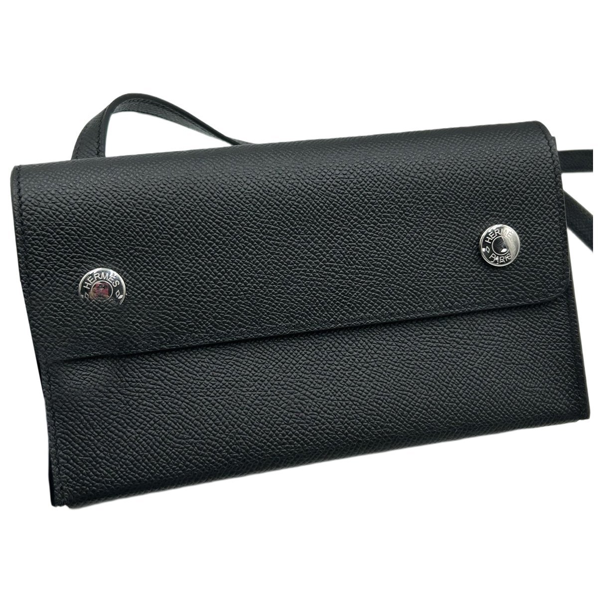 Hermesnap leather handbag