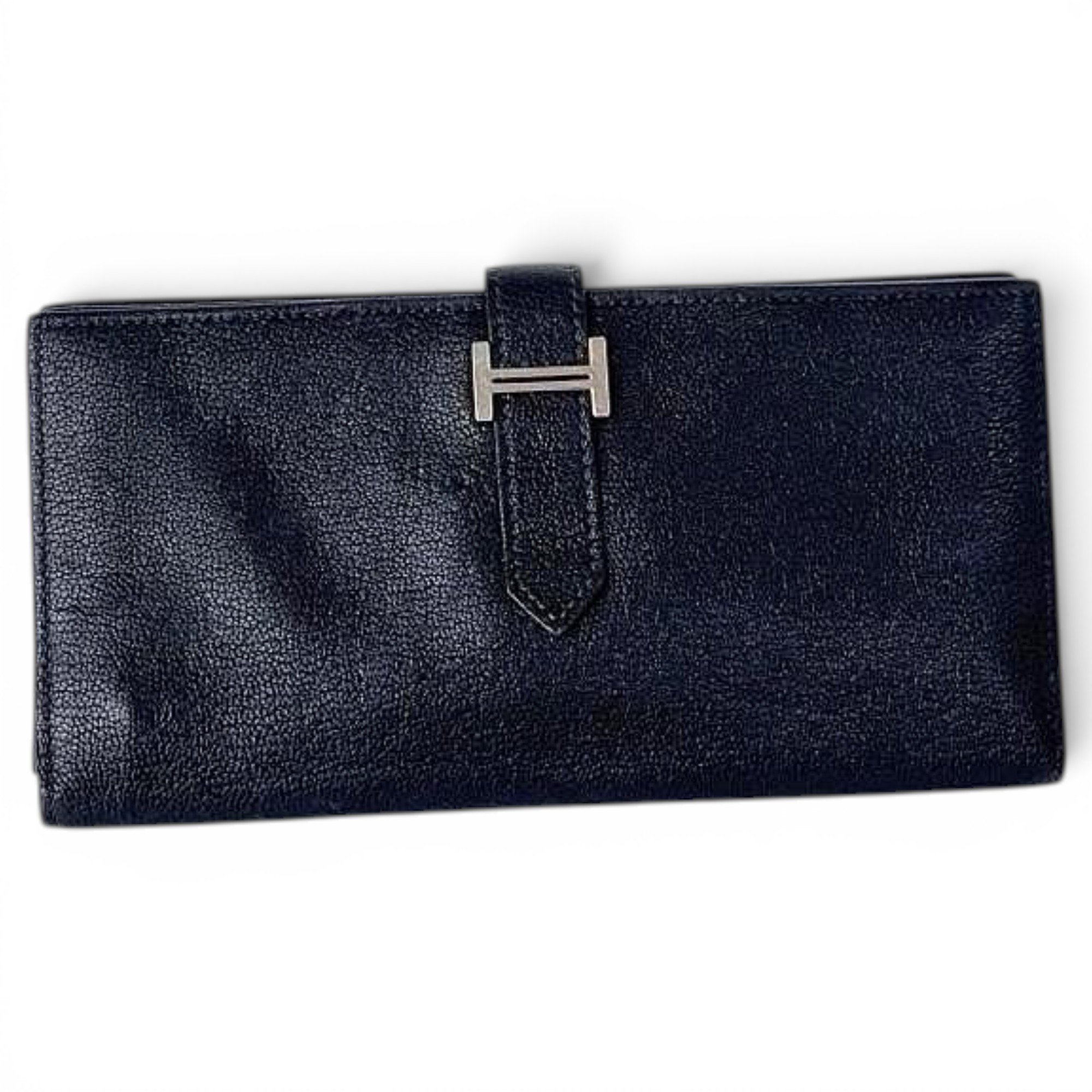 Leather clutch bag