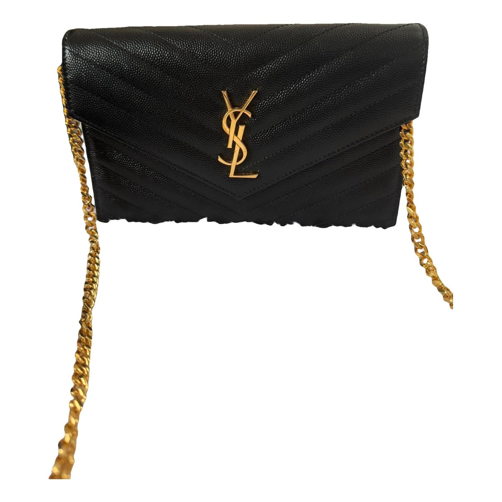 Leather clutch bag