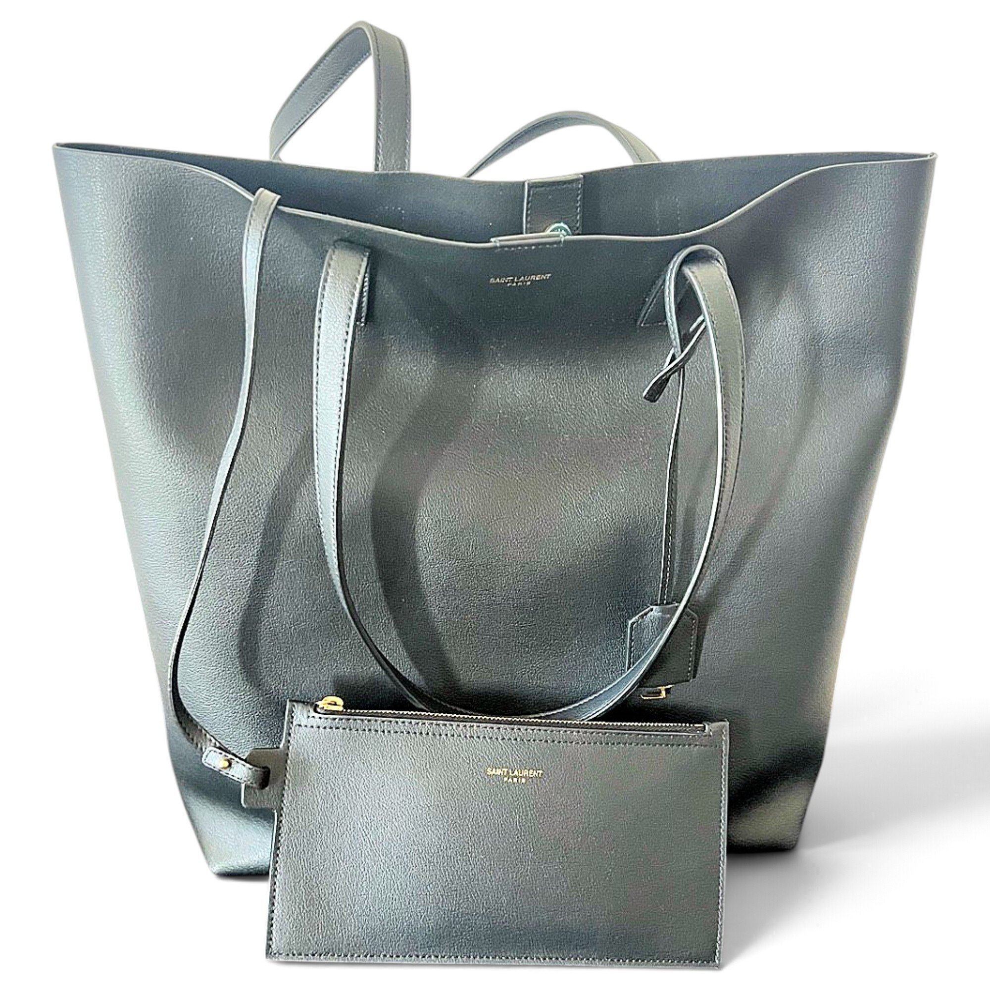 Shopping leather tote