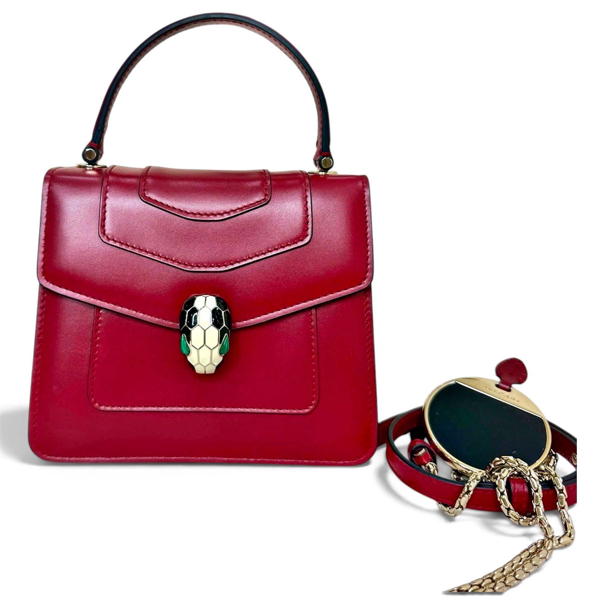 Serpenti leather crossbody bag