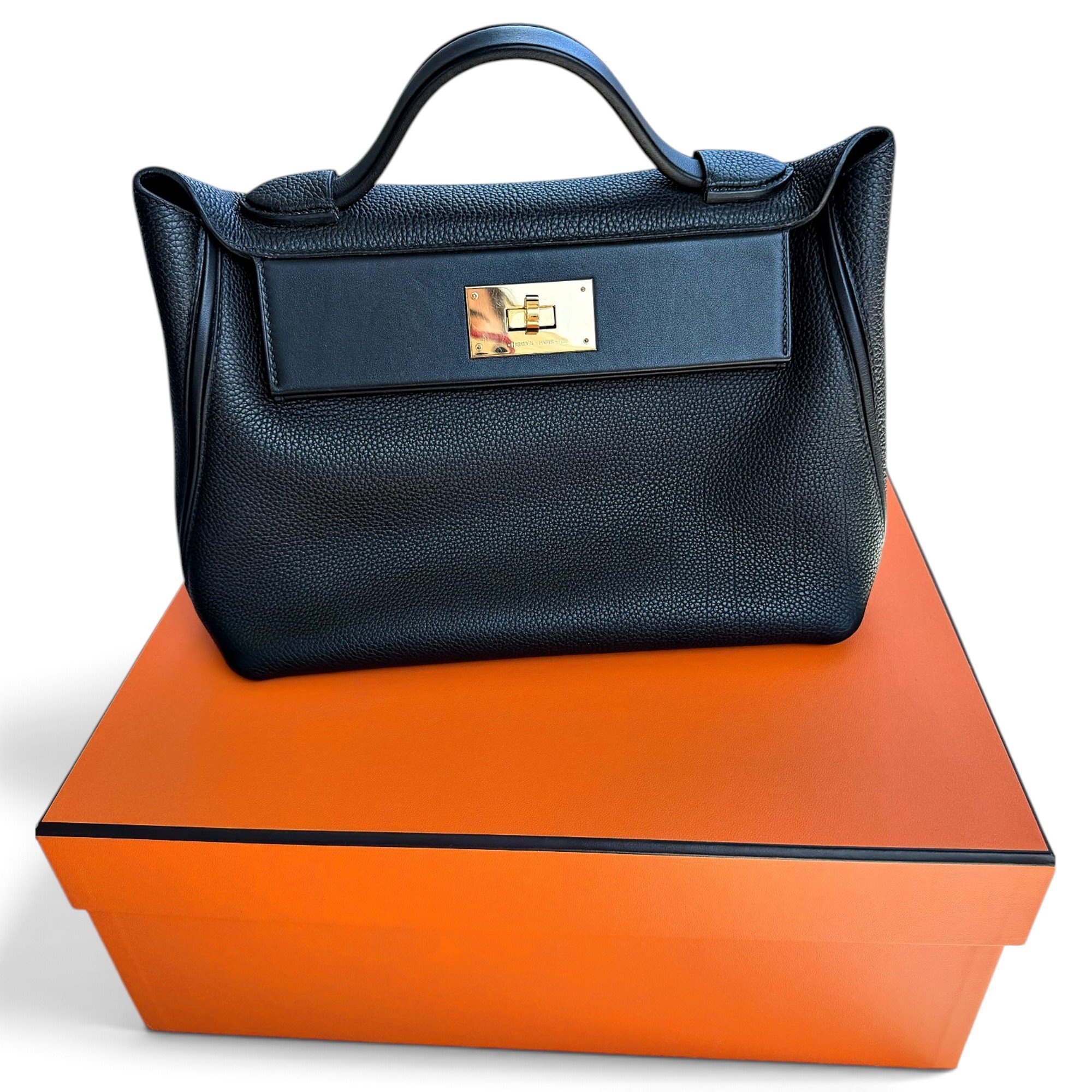 24/24 leather handbag