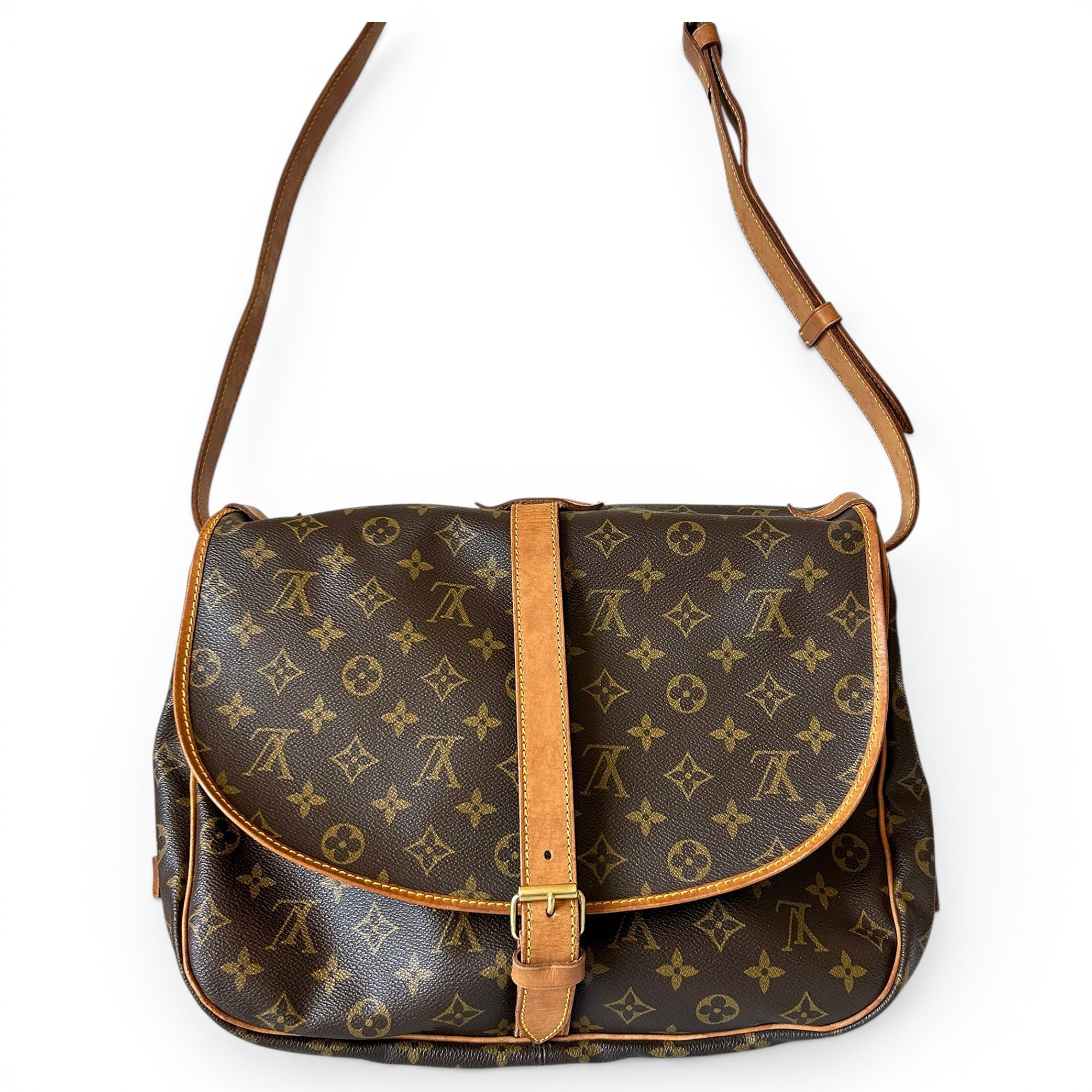 Saumur leather crossbody bag