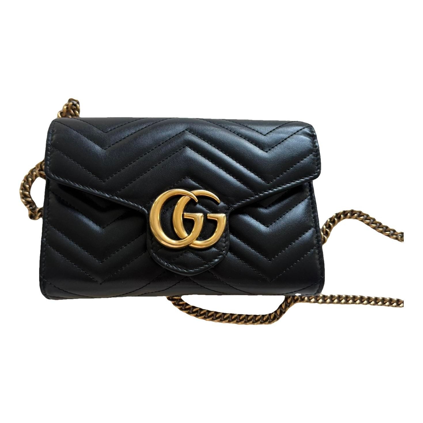 Leather clutch bag