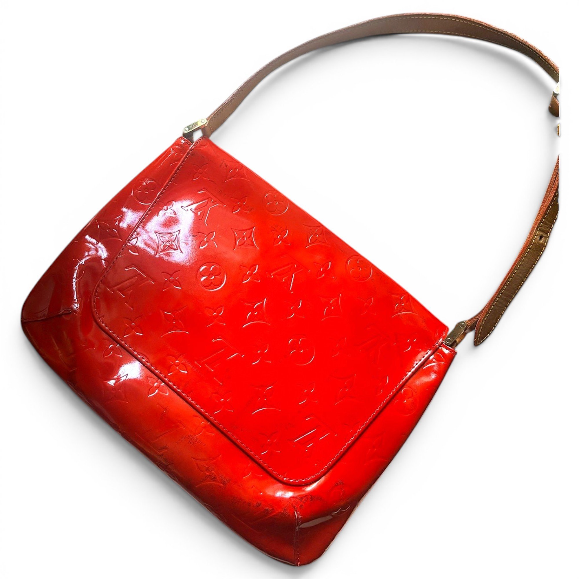 Thompson patent leather handbag