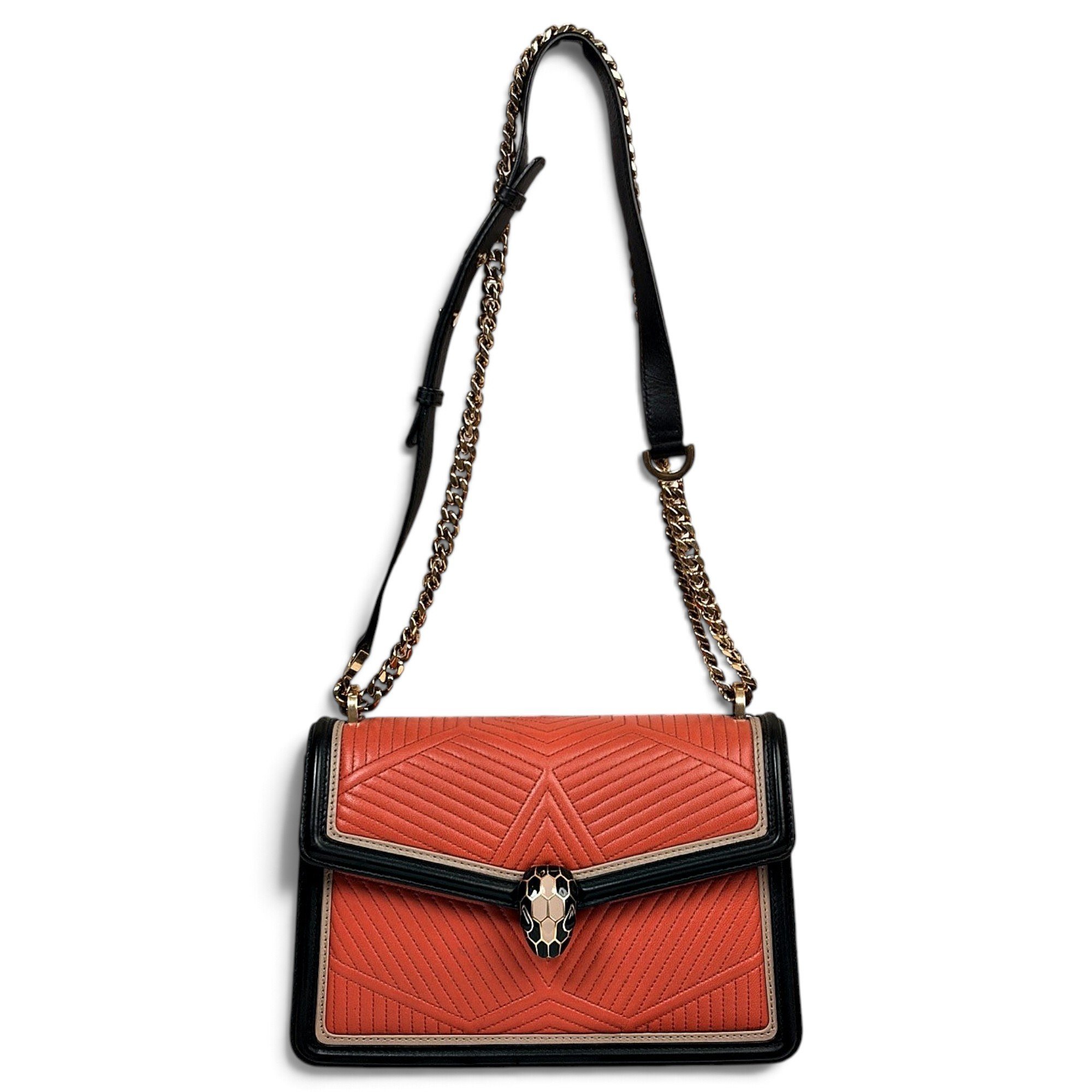Bvlgari Serpenti leather handbag