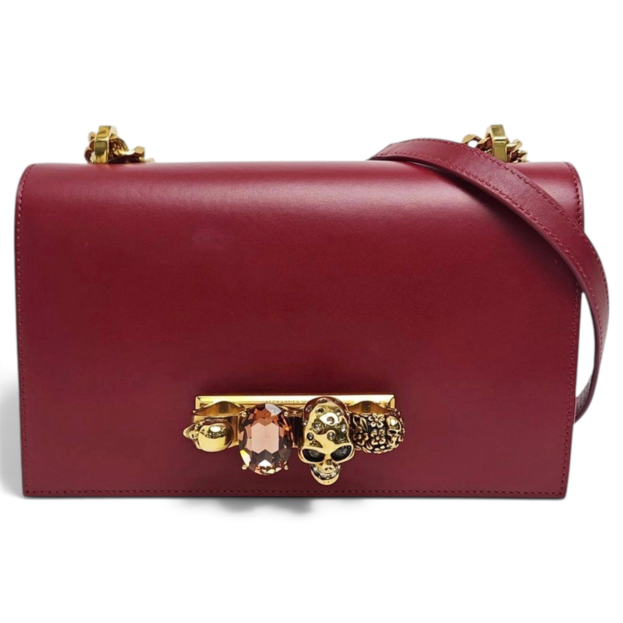 Alexander McQueen Knuckle leather handbag