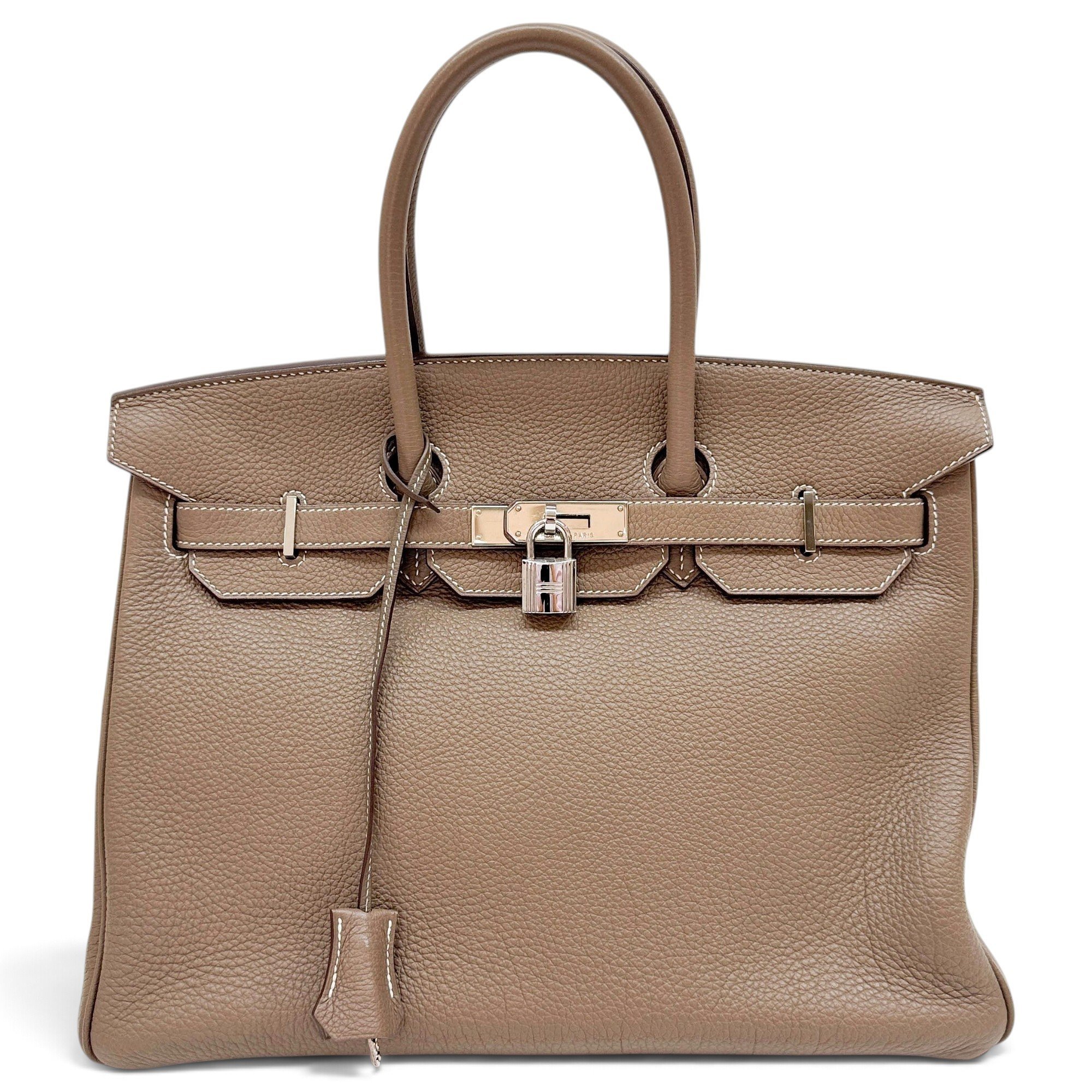 Birkin 35 leather handbag