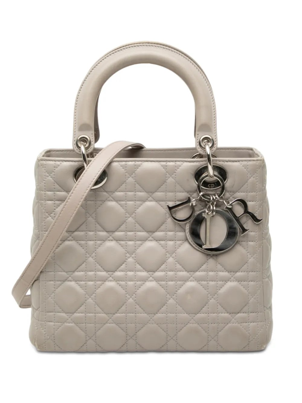 2011 Medium Lambskin Cannage Lady Dior satchel