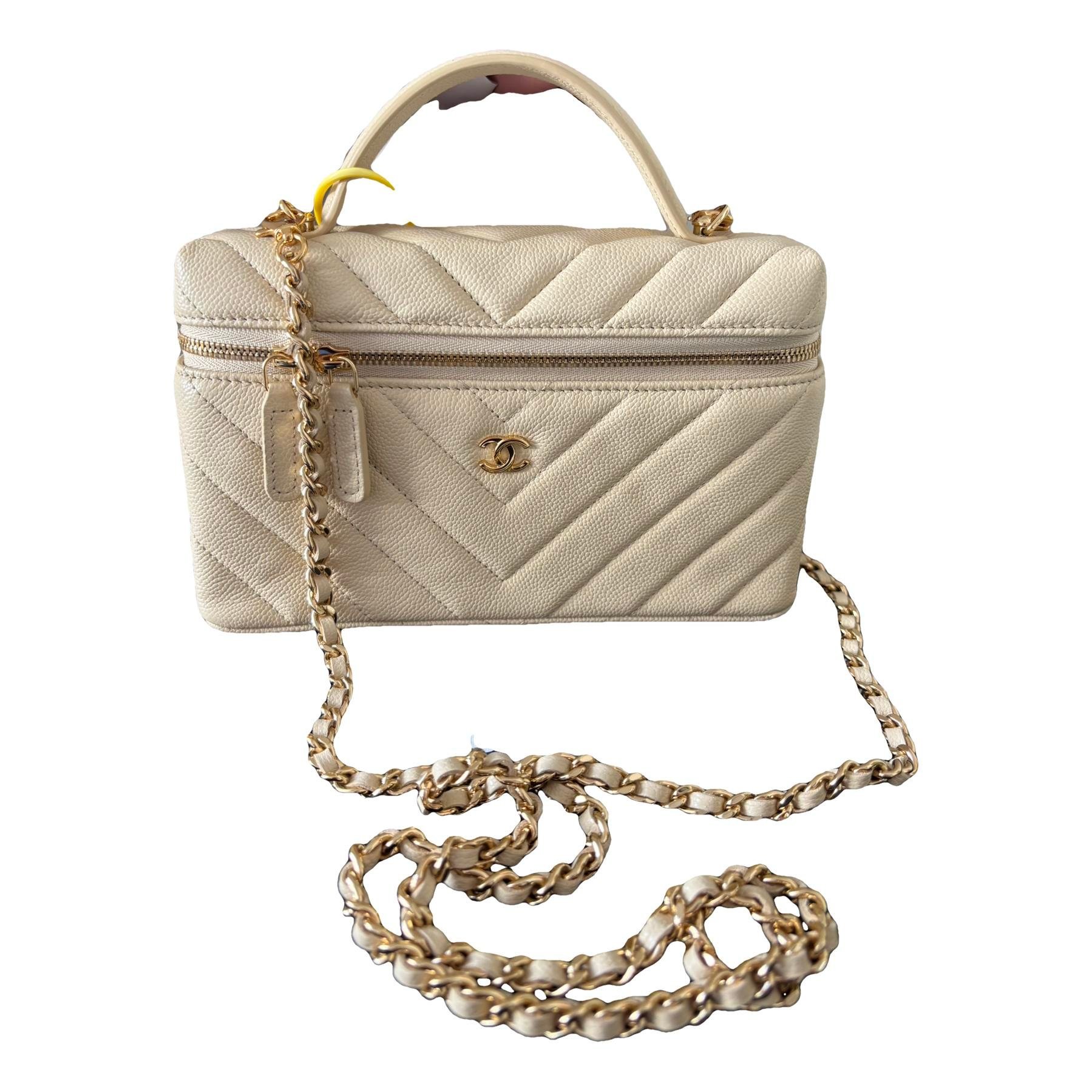 Trendy CC Vanity leather handbag