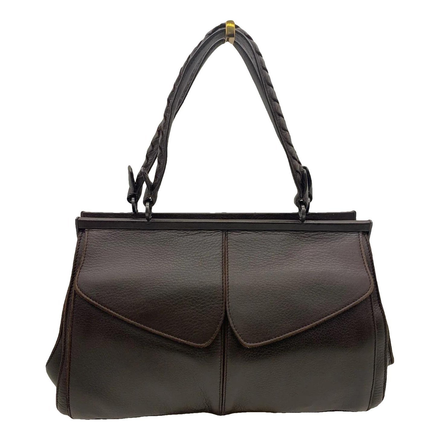 Olimpia leather satchel