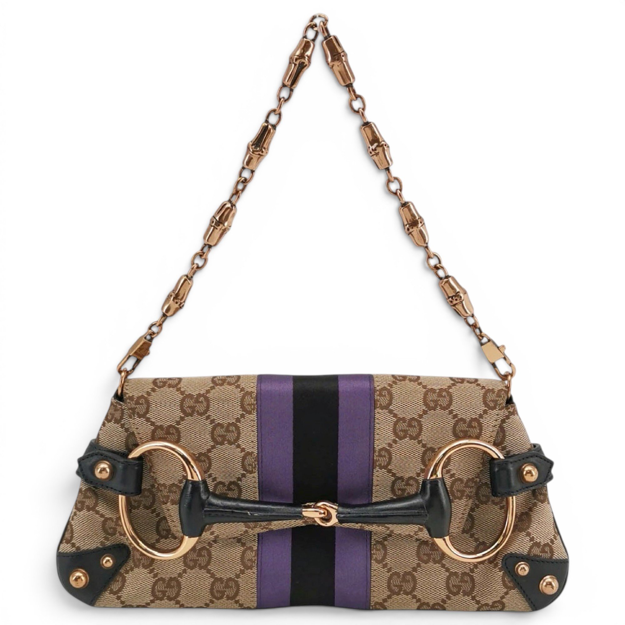 Horsebit Chain cloth handbag
