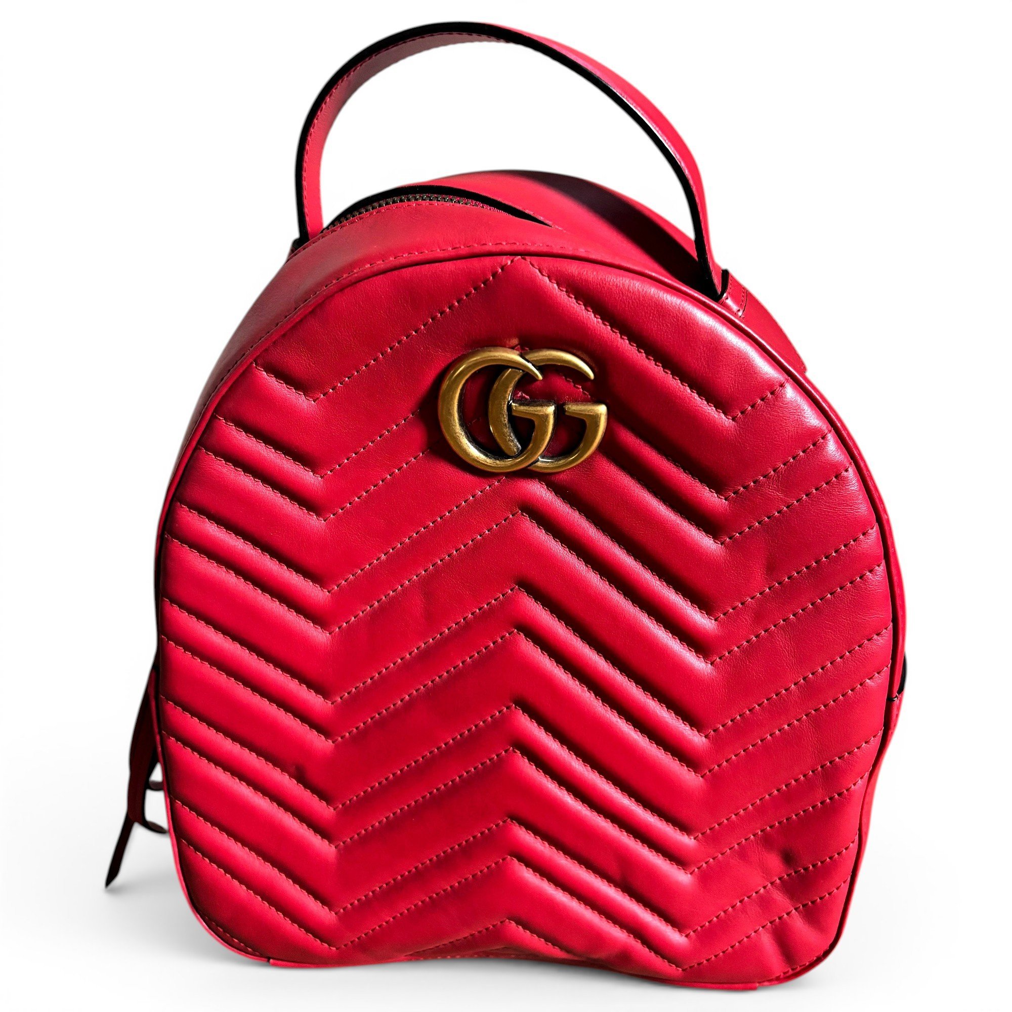 Leather backpack