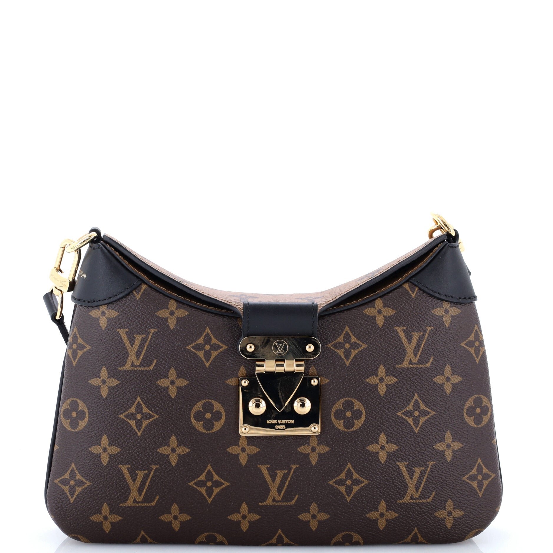 LV Twinny Handbag Monogram Canvas and Reverse Monogram Canvas with Leather