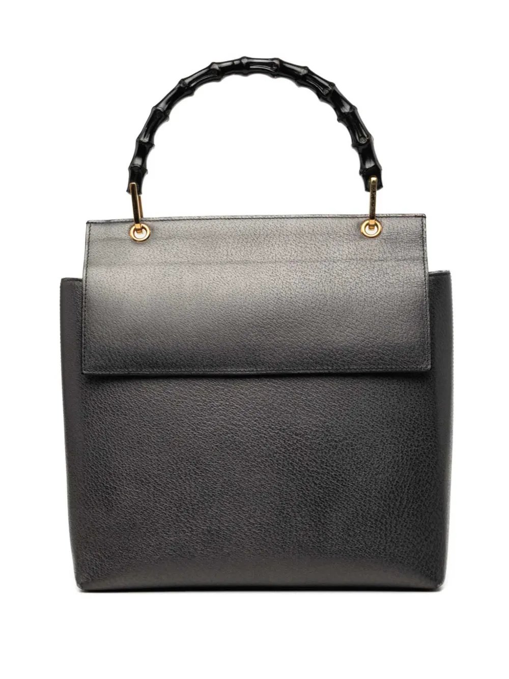 20th Century Calfskin Bamboo Flap Top Handle Bag satchel