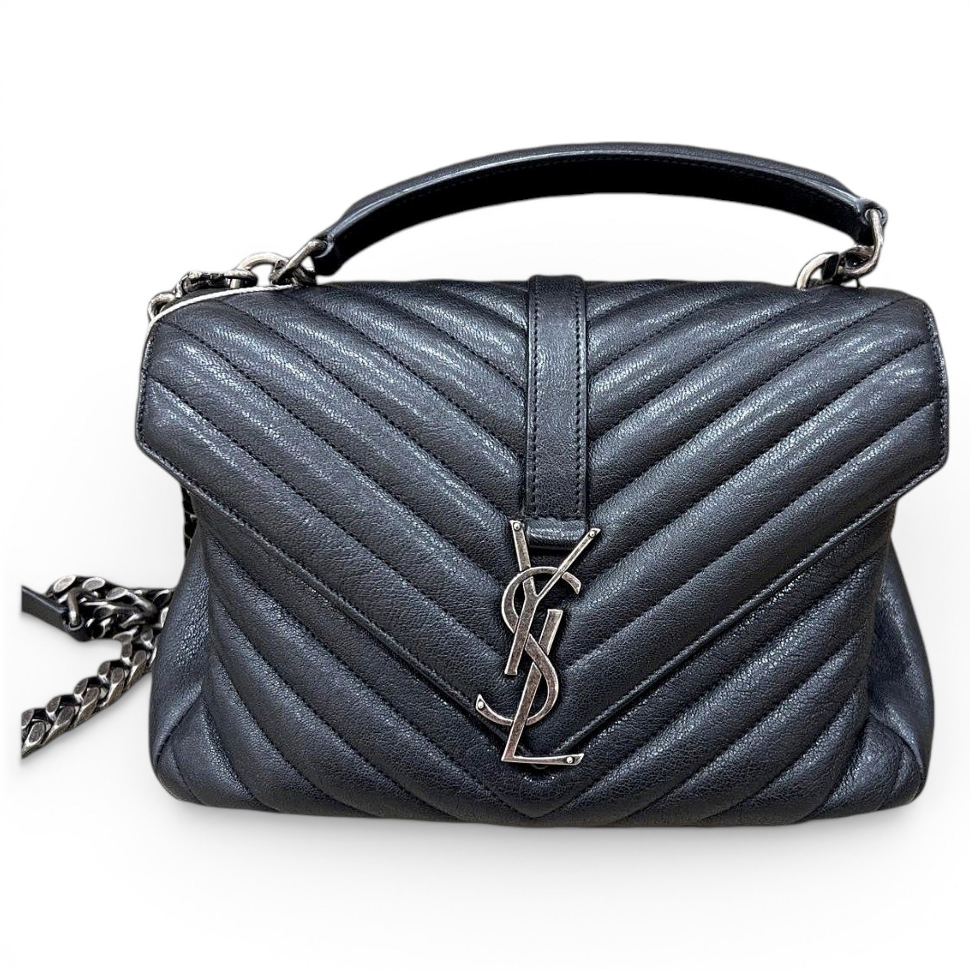 Collége monogramme leather handbag