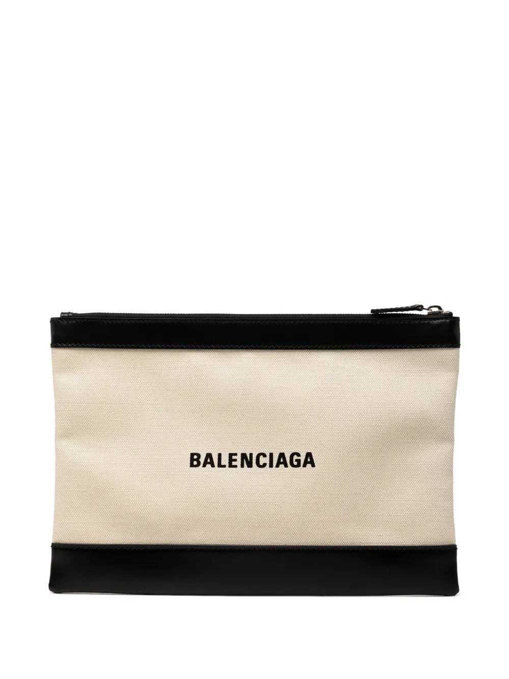 2007 Canvas Navy Clip M clutch bag