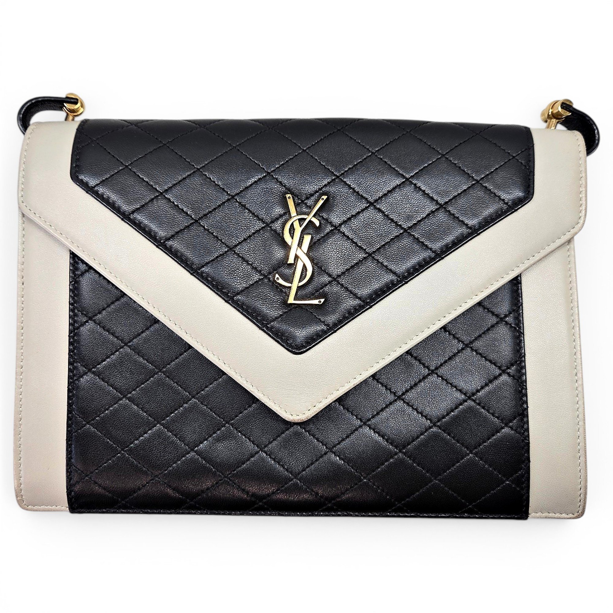 Envelope leather handbag