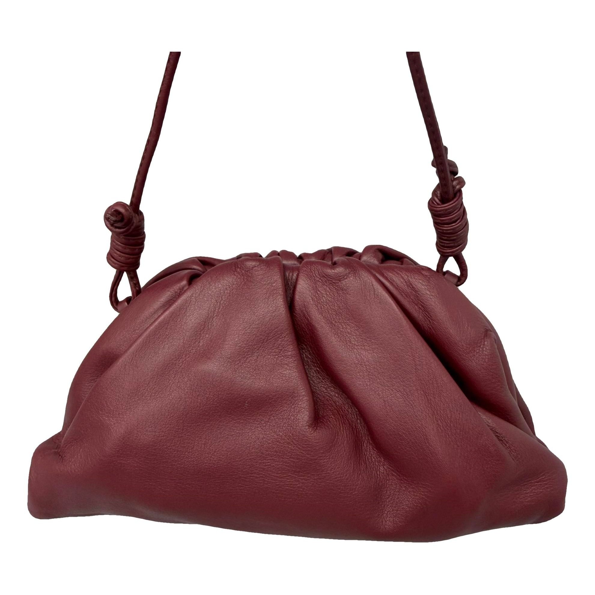 Pouch leather handbag