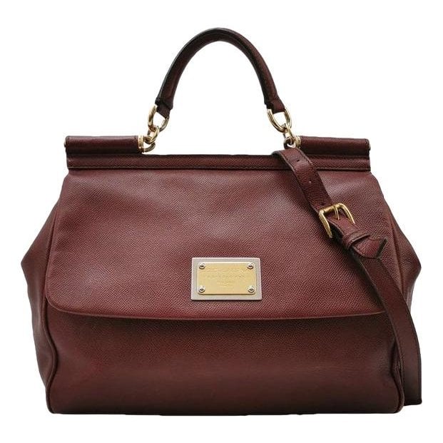 Dolce & Gabbana Sicily leather handbag