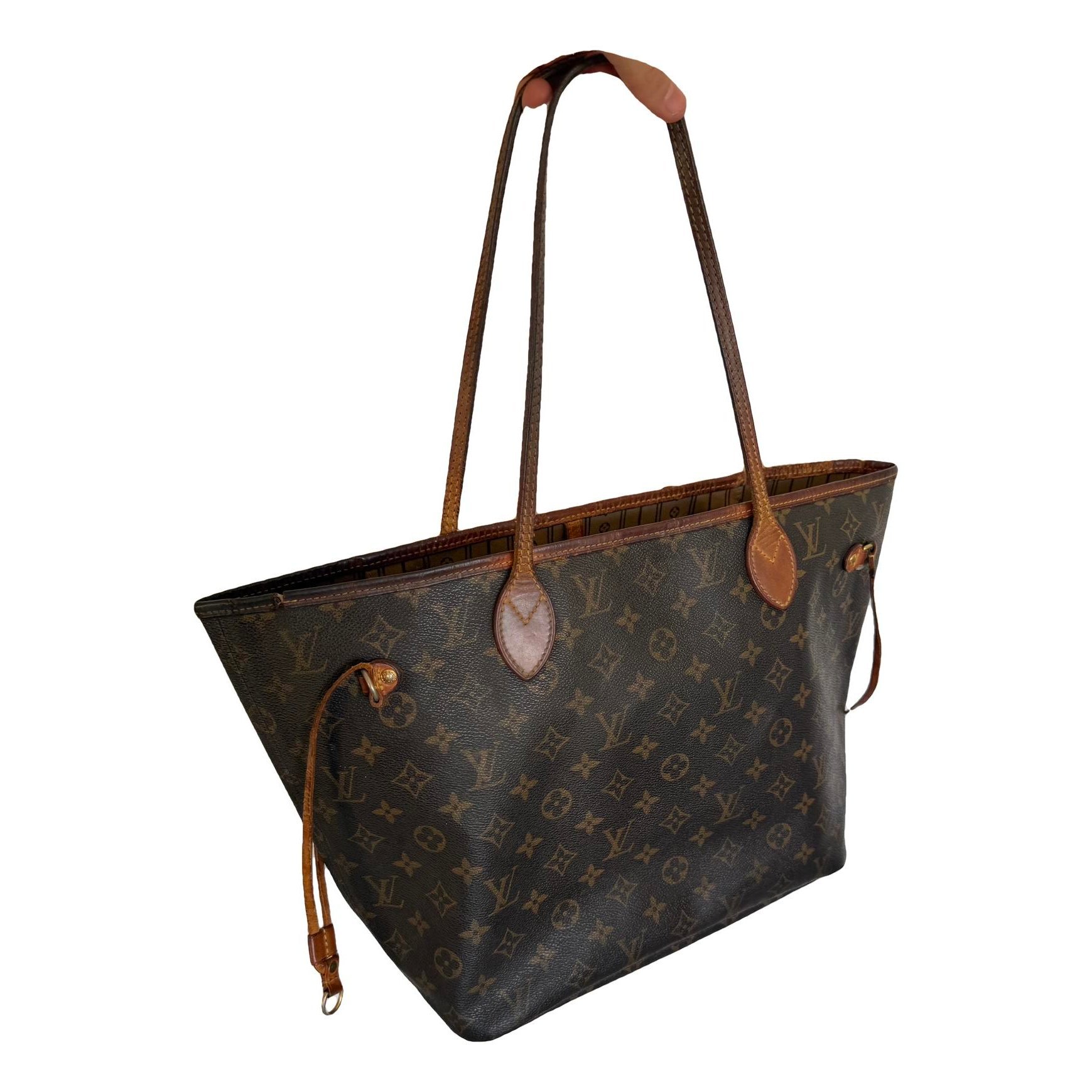 Neverfull leather tote