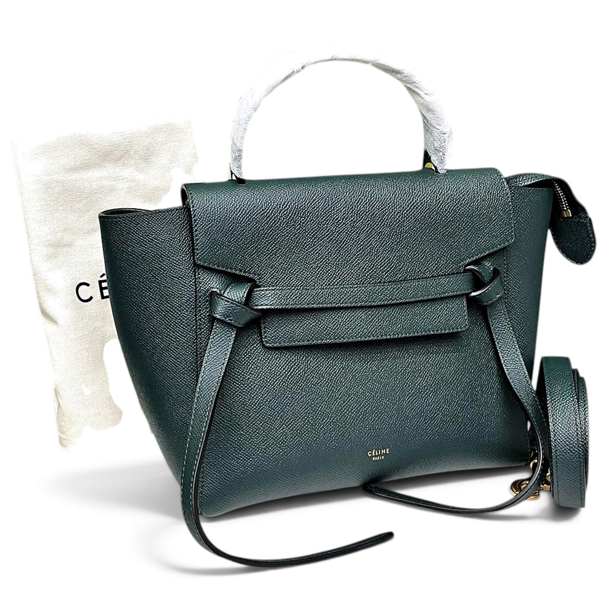 Belt leather handbag