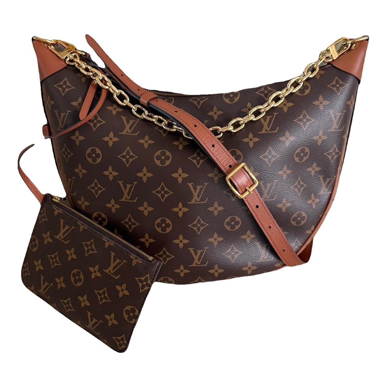 Loop leather handbag