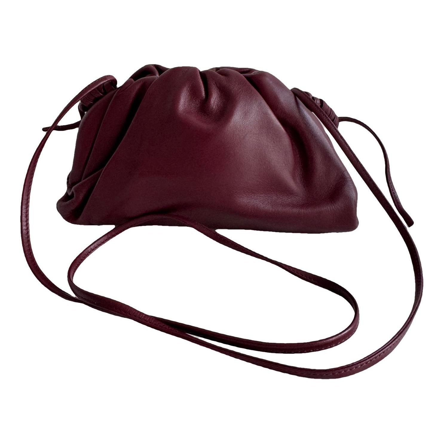 Pouch leather handbag