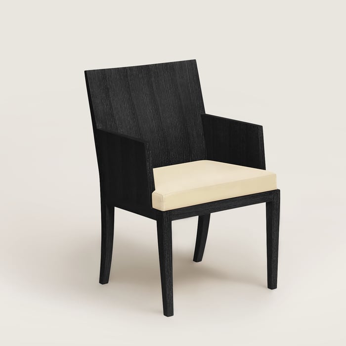 Reeditions J.-M. Frank par Hermès chair with armrests