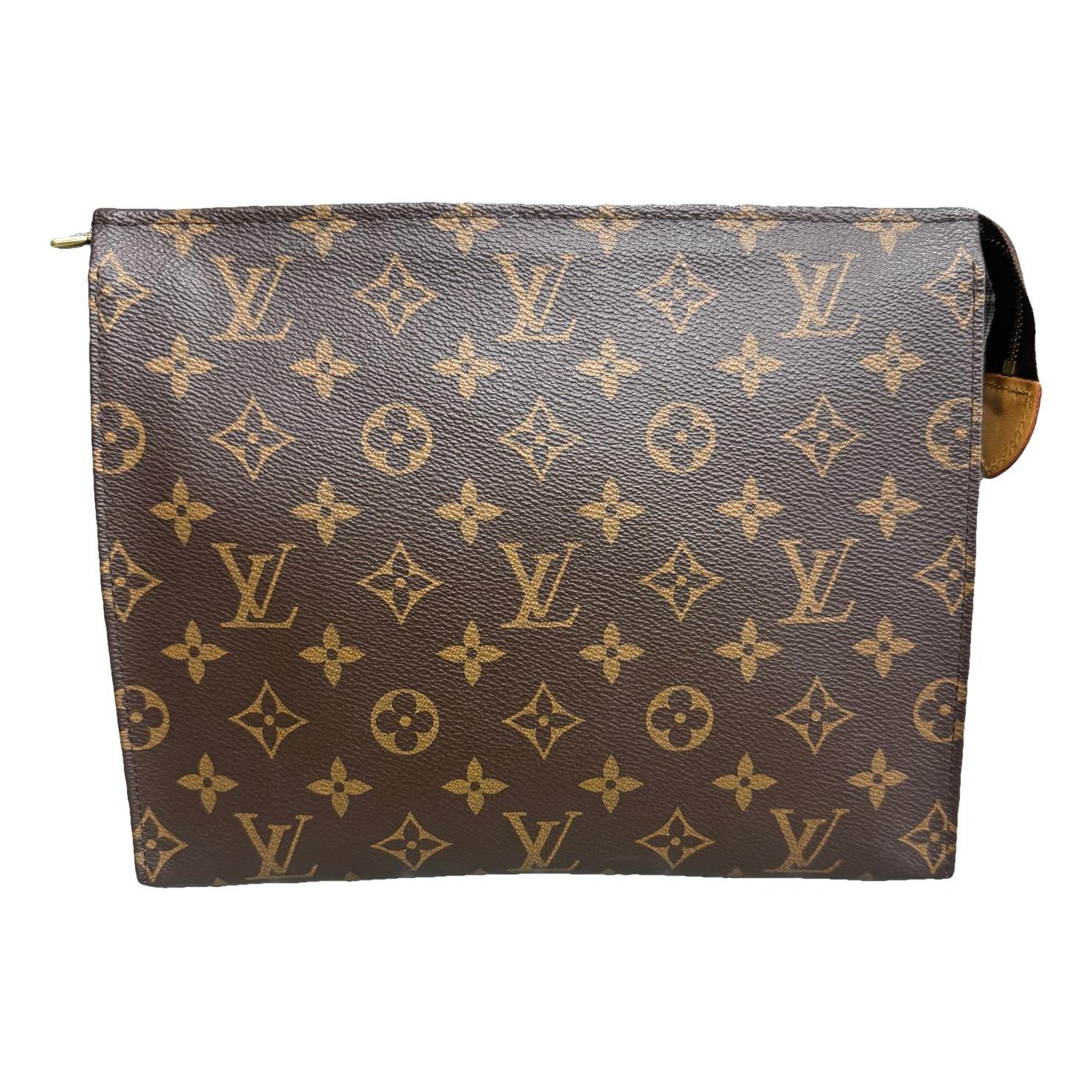 Leather clutch bag
