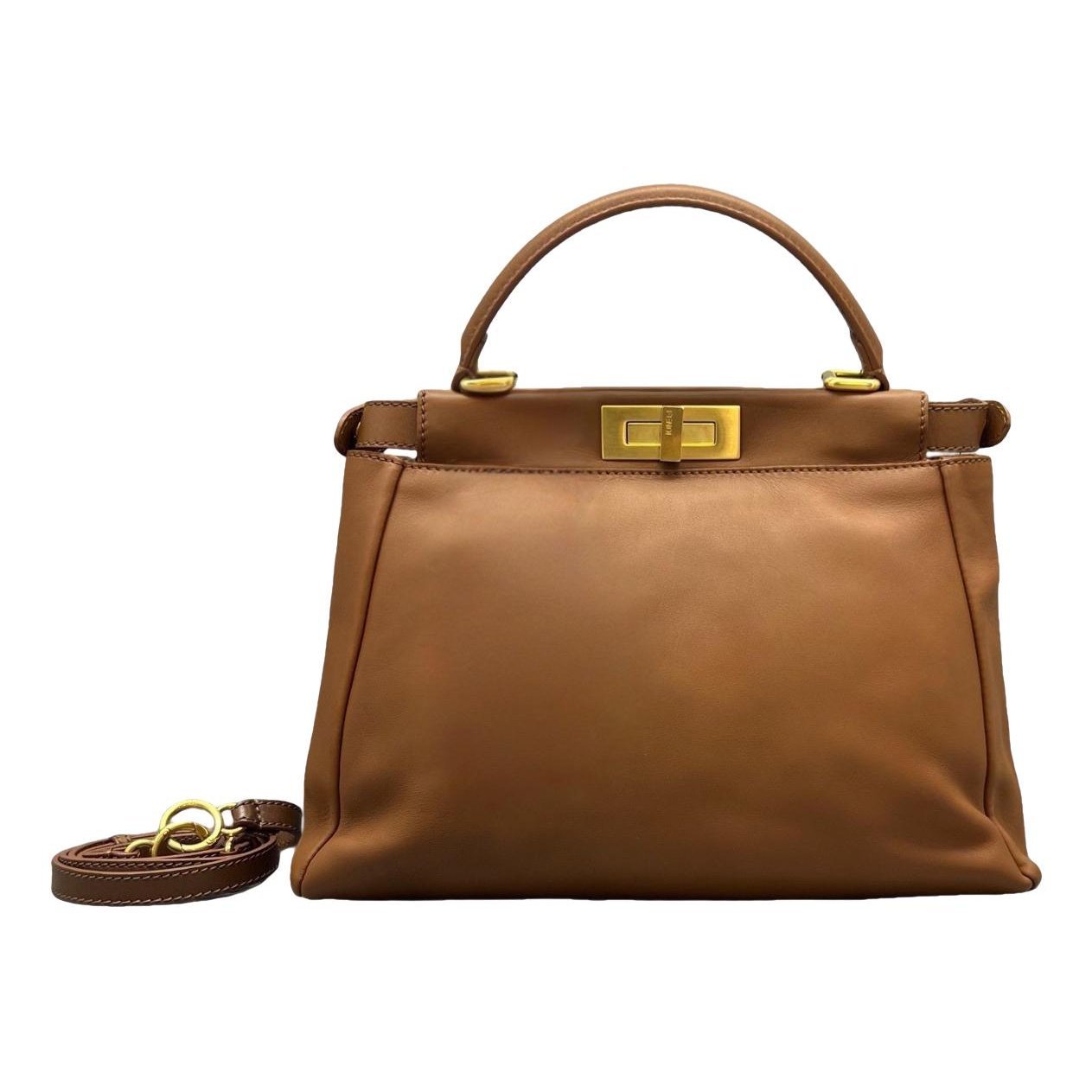 Peekaboo leather handbag