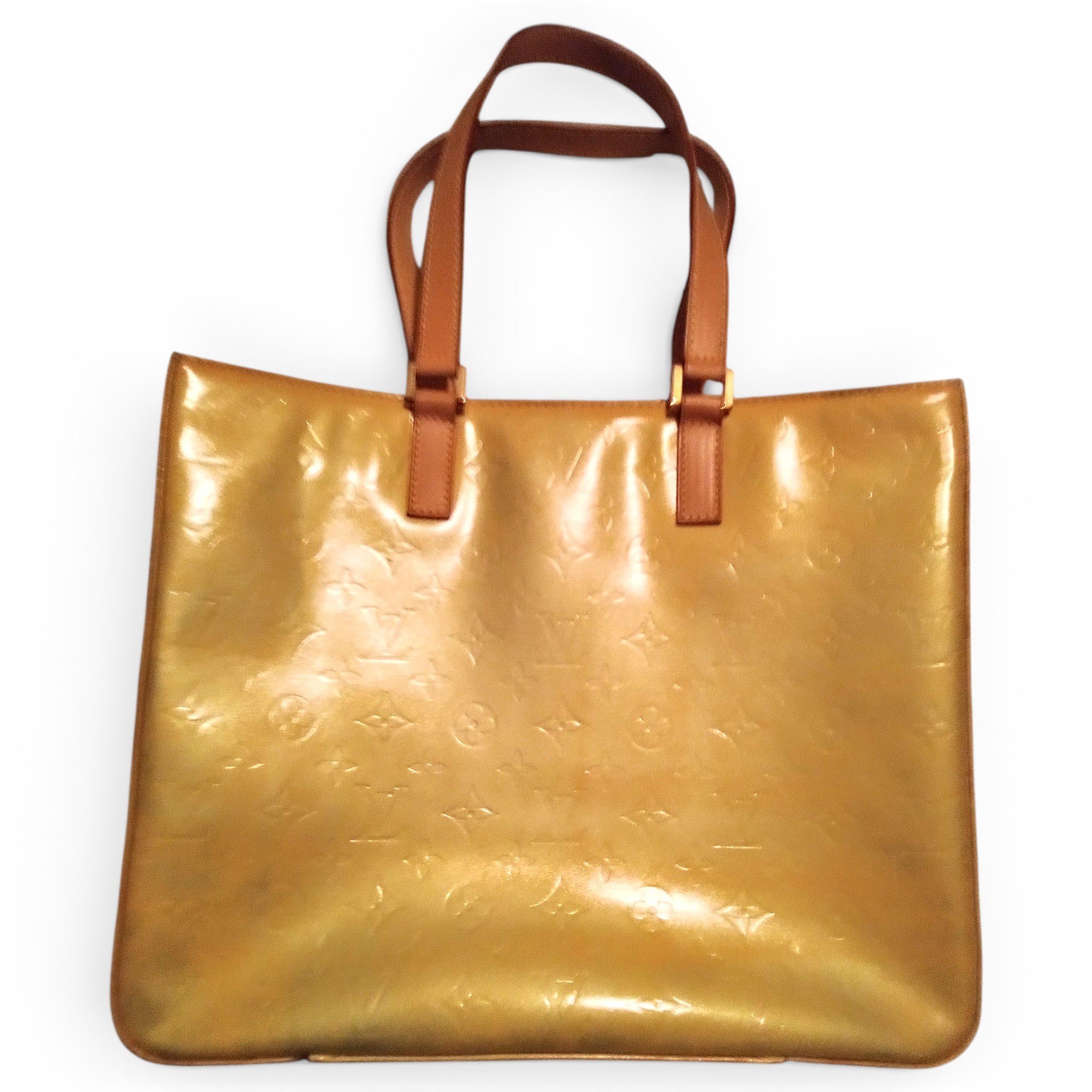 Columbus patent leather handbag