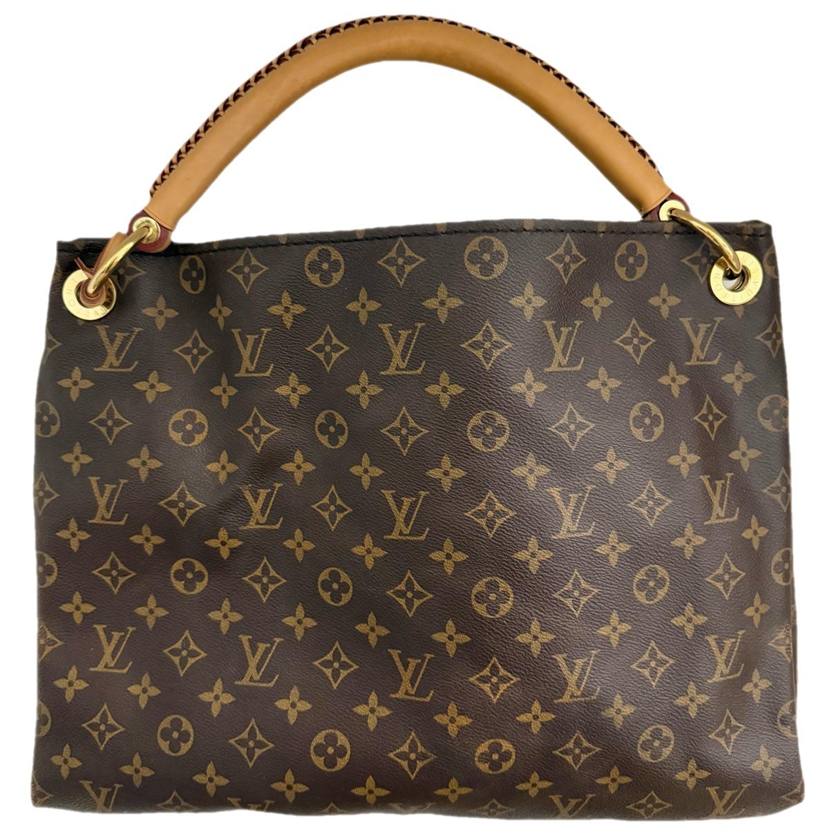 Artsy leather handbag
