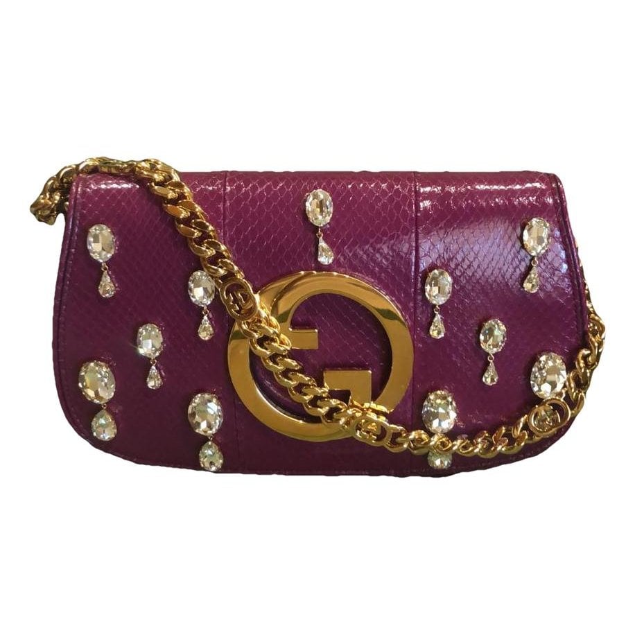 Blondie leather clutch bag