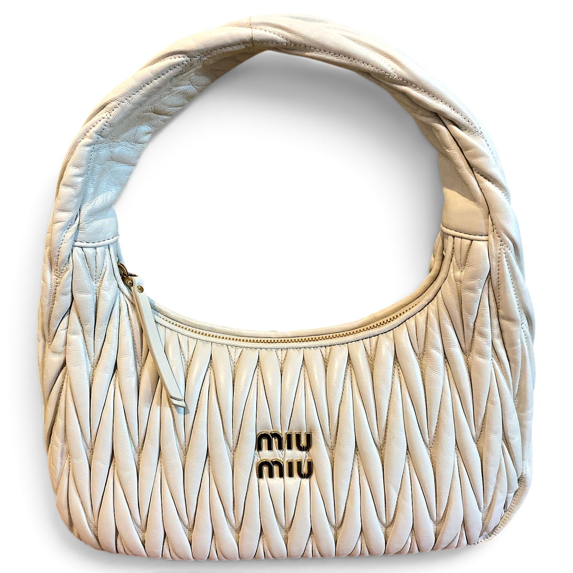 Miu Wander leather handbag