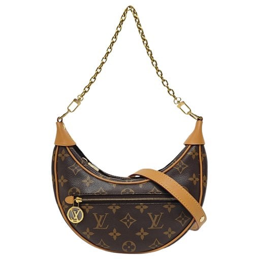Loop leather crossbody bag