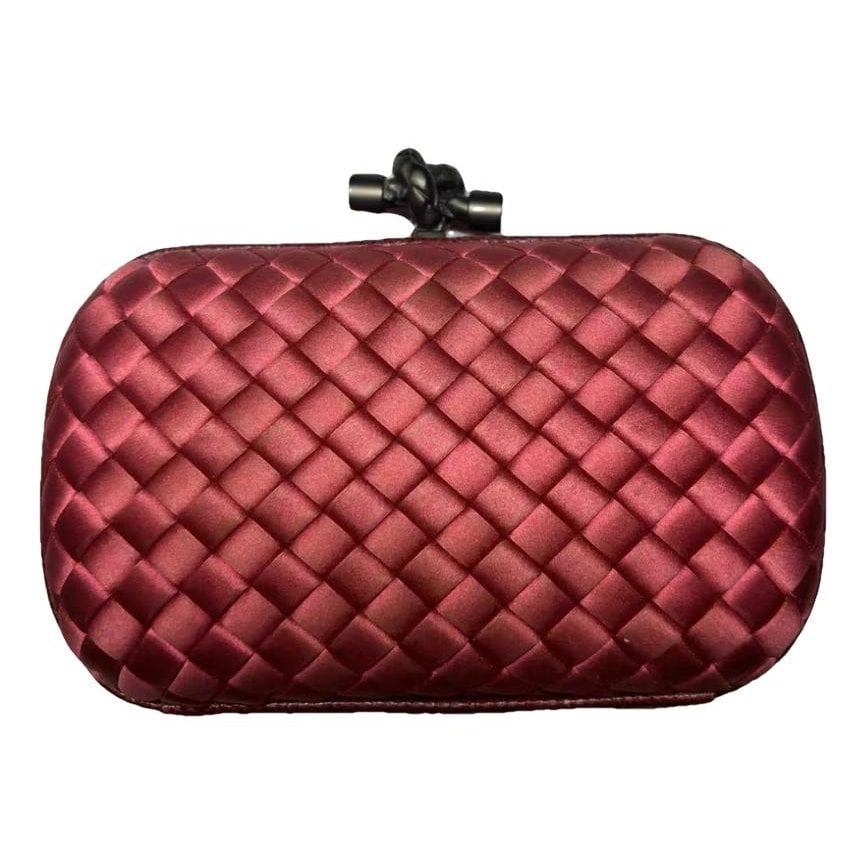 Pochette Knot silk clutch bag