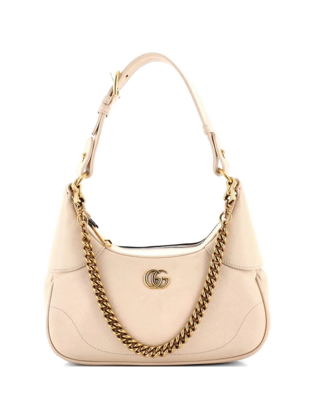 Aphrodite Zip Shoulder Bag Leather Small hobo bag