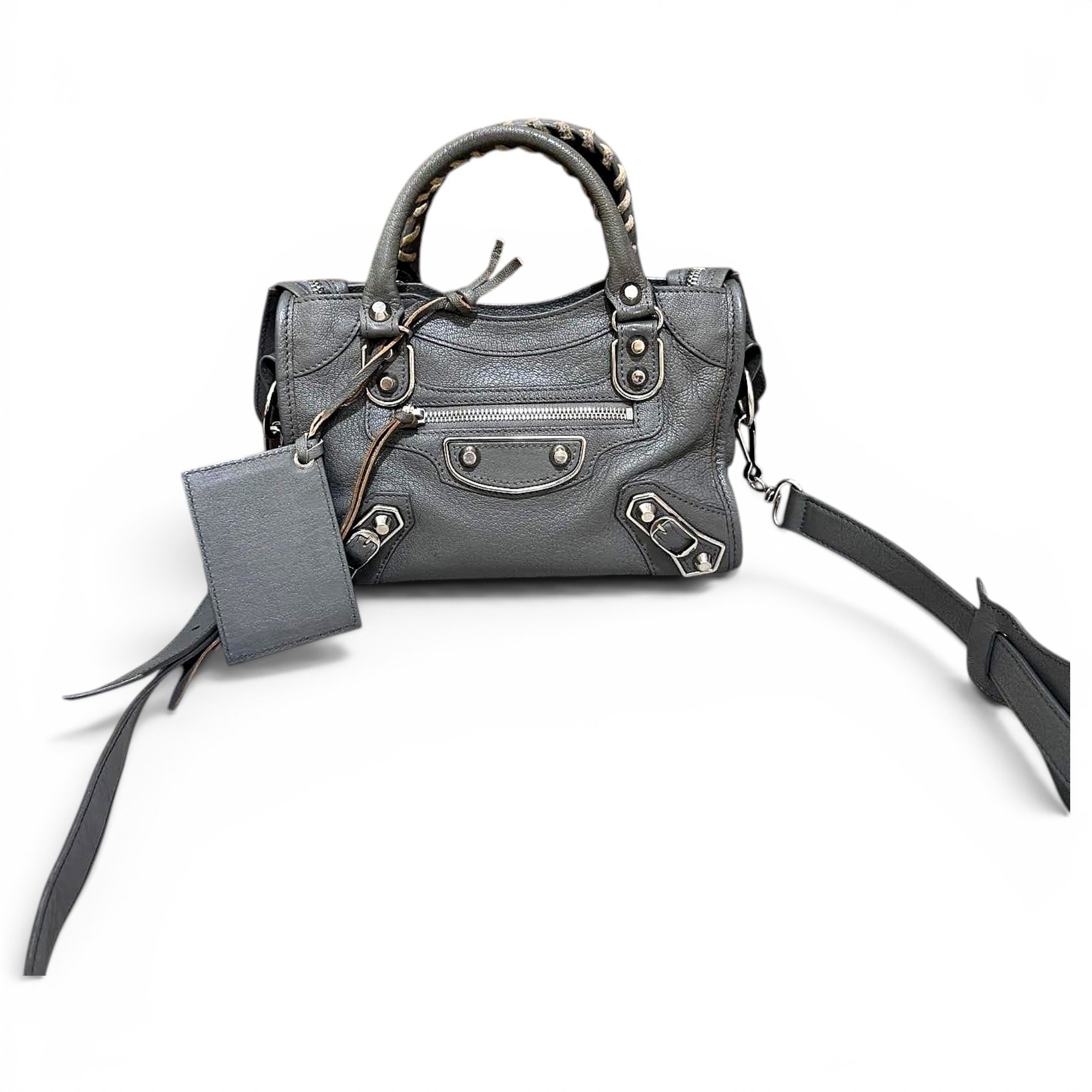 City leather mini bag